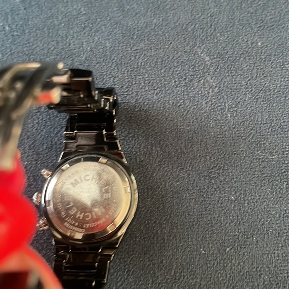 MICHELE Tahitian Black Ceramic/ Diamond Watch - Picture 6 of 11